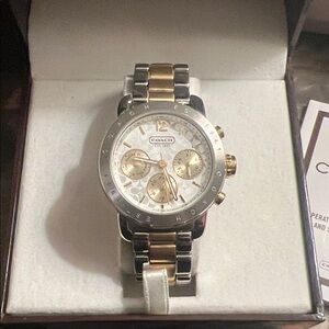 Coach Women's Two-Tone Boyfriend Watch
